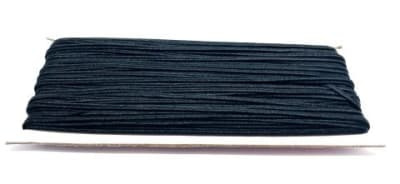 Cordón Soutache Negro 3mm (Rollo 30 Metros)