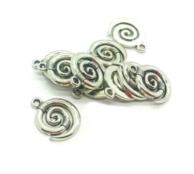 Colgante Plateado Símbolo Eternidad 15mm (10 Unidades)1