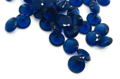 3mm Zafiro Azúl Glass Redondo (Un)
