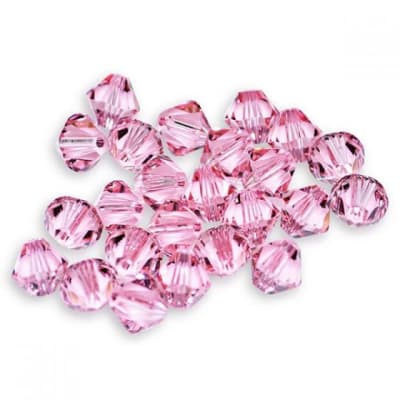 Bicono Punta Swarovski Rose 4mm (6 Unidades)