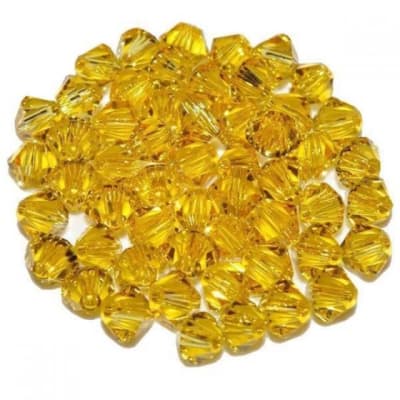 Bicono Punta Swarovski Topacio Claro 4mm (6 Unidades)