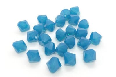 Bicono Punta Swarovski Opalo Caribe 4mm (6 Unidades)