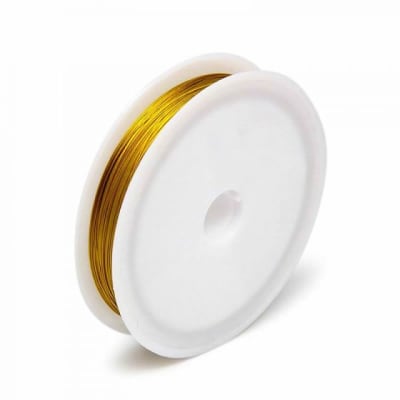 Alambre Recubierto Dorado (Rollo)