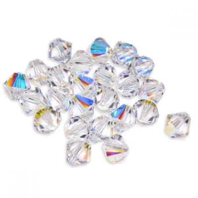 Bicono Punta Swarovski Cristal Satin 4mm (6 Unidades)