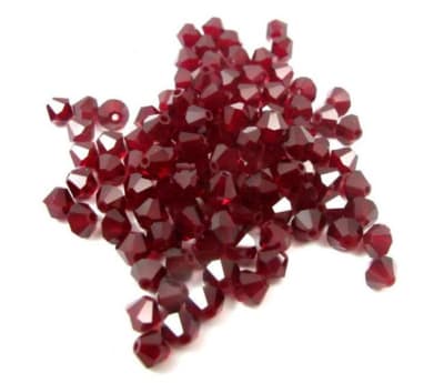 Bicono Punta Swarovski Siam 4mm (6 Unidades)