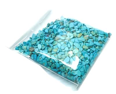 Turquesa Howlite Piedra Picada (100 gramos)