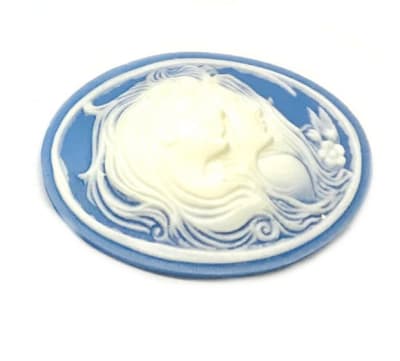 Camafeo Dos Mujeres Simil Agata 40x30mm (Un)