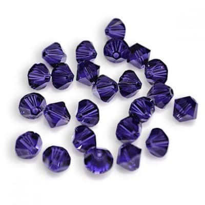 Bicono Swarovski Punta Purple Velvet 4mm (6 Unidades)