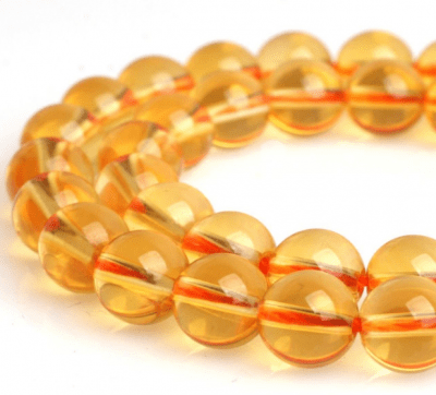 Citrino Natural 8mm Redondo (Tira)