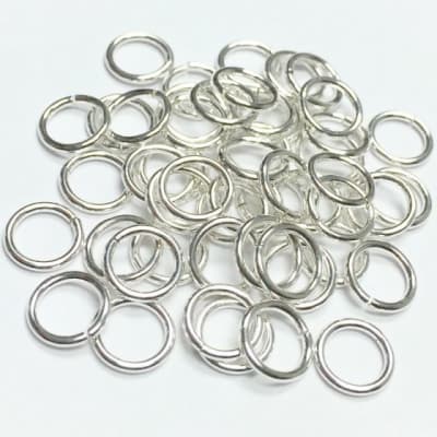Argolla Metal Plateada Redonda 8mm (20 gramos)