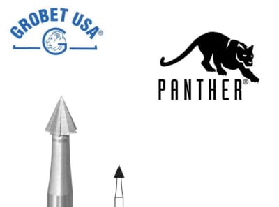 0.8mm Fresa Acero Cono (Un)1