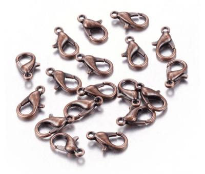 Broche Loro Envejecido Cobre L (10 Unidades)1