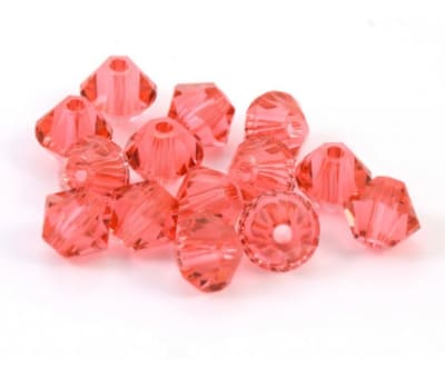 Bicono Punta Swarovski Padparadscha 4mm (6 Unidades)