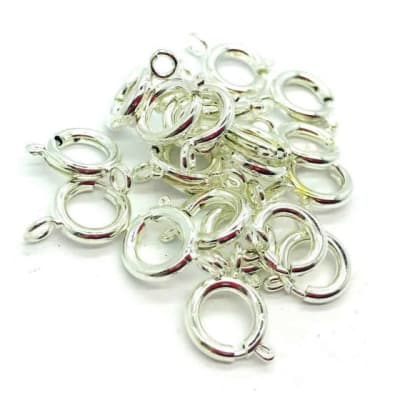 Argolla Resorte Plateada 9mm (Unidad)1