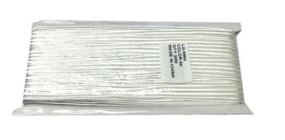 Cordón Soutache Blanco 3mm (Rollo 30 Metros)