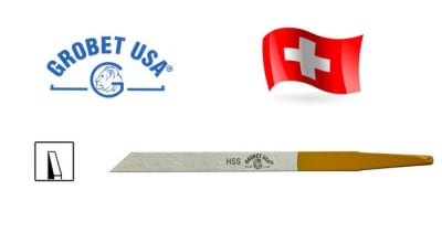 Buril Suizo HSS Plano Nº8/39 Cola Amarilla (Un)