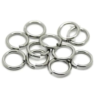 Argolla Acero Quirúrgico 6mm (50 Unidades)