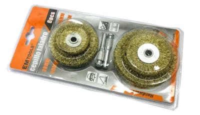 Escobillas-Cepillos Bronce Redondo 6 Piezas (Set)