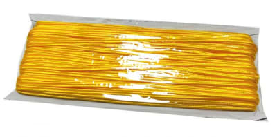 Cordón Soutache Amarillo 3mm (Rollo 30 Metros)