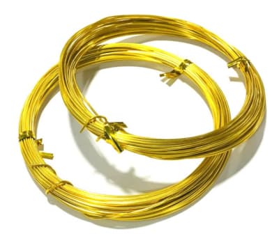 Aluminio Bisutería Dorado 1mm (Rollo)1