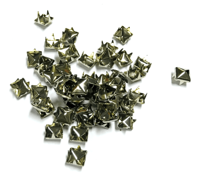 Tacha Metal Plateado tono: niquel  8mm (10 Unidades) Activo1