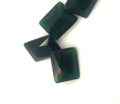8x6mm Turmalina Verde Glass Rectangular (Un)1