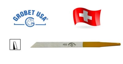 Buril Suizo HSS Plano Nº24/47 Cola Amarilla (Un)1