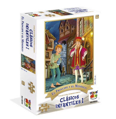 Puzzle 48 Piezas El Príncipe Y El Mendigo Clásicos Infantiles #1 - Toyng1