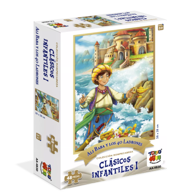 Alí Babá Y Los 40 Ladrones Clásicos Infantiles I 48 Pzs - Toyng1