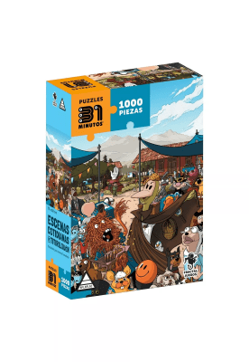 Escenas Cotidianas De Titirilquén Puzzle 1000 Pzs 31 Minutos - Fractal1