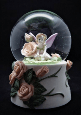 Esfera Musical Hada Con Rosas Grande - Generico1