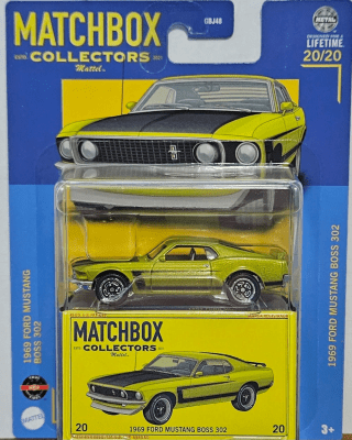 Ford Mustang Boss 302 1969 Collectors Mattel - Matchbox1