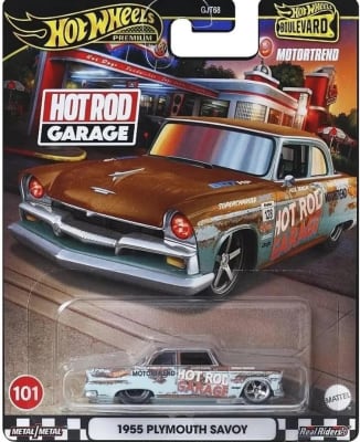 Plymouth Savoy 1955 Hot Rod Garage Boulevard - Hot Wheels Premium1