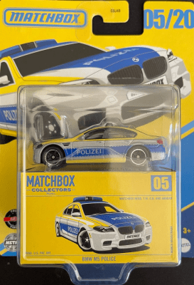 BMW M5 Police Collectors Mattel - Matchbox1