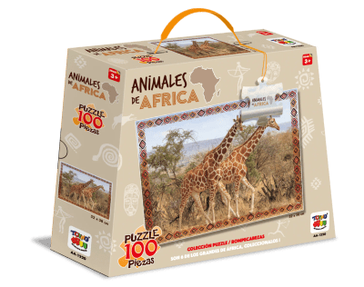 Puzzle 100 Piezas Girafa Animales De Africa - Toyng1