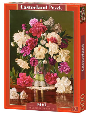 Puzzle 500 Piezas Hermosas Peonias - Castorland2