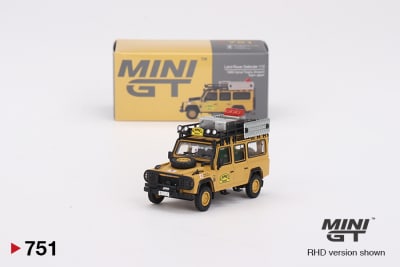 Land Rover Defender 110 1989 Camel Trophy Amazon Tean Japan Limited Edition #751 - Mini GT3