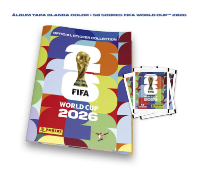 ÁLBUM TAPA BLANDA + 50 SOBRES FIFA WORLD CUP 20261