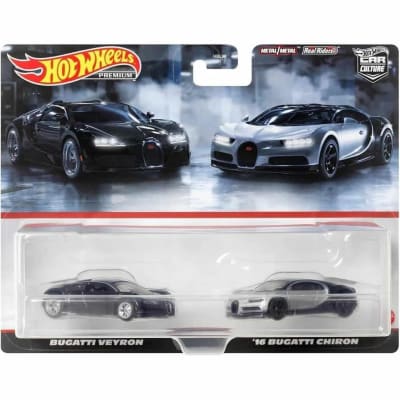 Bugatti Veyron & Bugatti Chiron Car Culture - Hotwheels Premium1