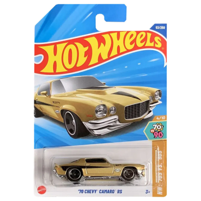 Chevy Camaro RS '70 HW '70s vs '90S - Hot Wheels Basico1