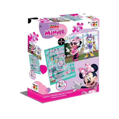 Minnie 2 En 1 Juego Amigas Viajeras + Puzzle 72 Pzs - Toyng1