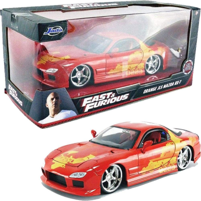 Mazda RX-7 De Orange Jls Fast & Furious 1:24 - Jada1