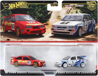 Ford Sierra Cosworth '87 & Ford Escort RS Car Culture - Hotwheels Premium1