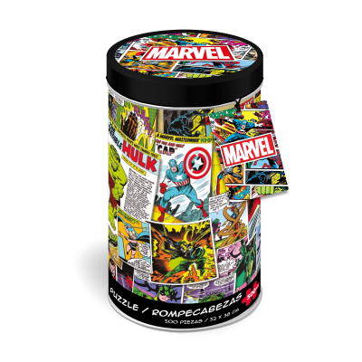 Marvel Avengers Puzzle 500 Pcs Tubo Metálico - Toyng1