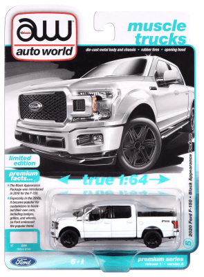 Ford F-150 Black Appearance Package 2020 Oxford White Muscle Trucks - Auto World2