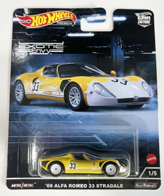 Alfa Romeo 33 Stradale '69 Exotic Envy - Hotwheels Premium1