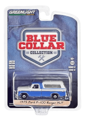 Ford F-100 Ranger XLT 1975 Blue Collar Collection 12 - Greenlight1