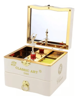 Caja Musical Classic Art Con Bailarina Blanca - Generico1