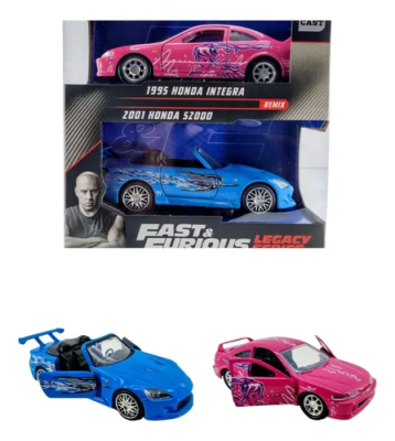 Honda Integra 1995 & Honda S2000 2001 Legacy Series Fast & Furious 1:32 - Jada1