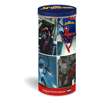 Spider Man Puzzle 1000 Pcs Tubo Metálico - Toyng1